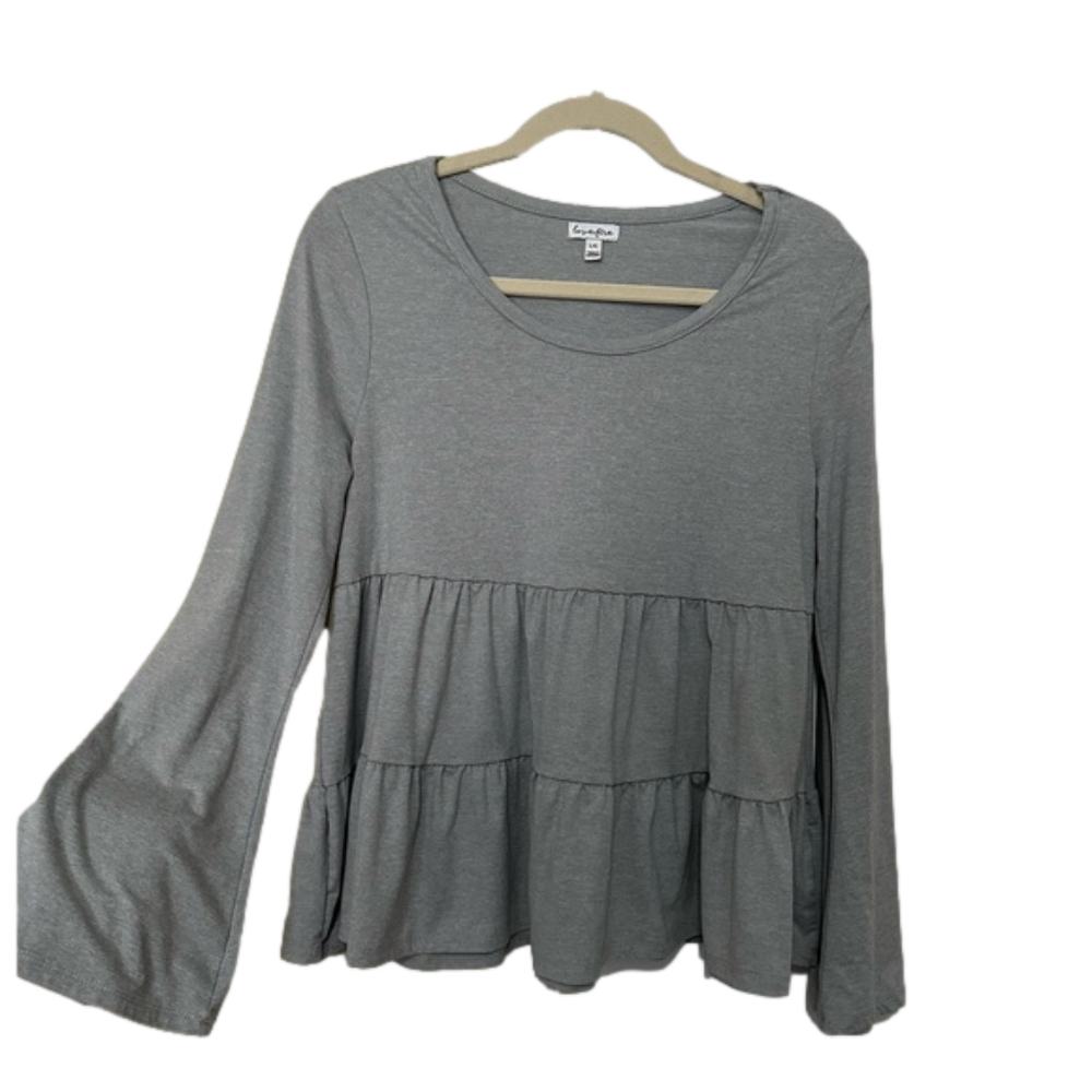 Love, Fire Tiered Long Sleeve Top
